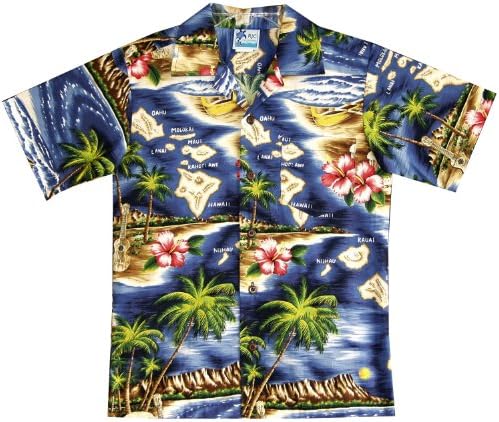 Camisa havaiana da ilha havaiana do garoto do garoto RJC