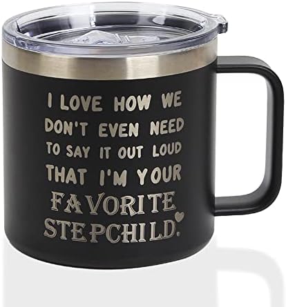 Madrasta personalizadas, presentes de enteado de enteado, enteada, eu amo como nem precisamos dizer alto que eu sou seu filho favorito, caneca de café do dia dos pais do dia