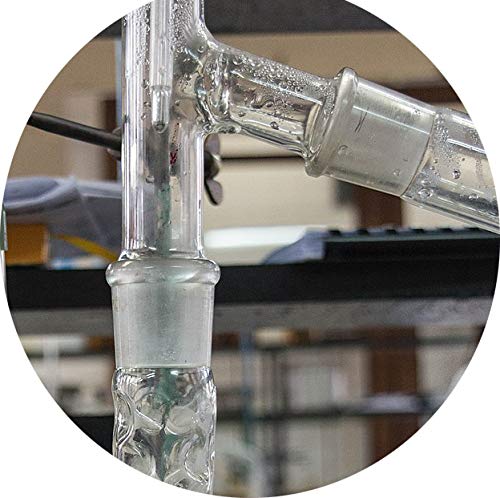 Coluna fracionária de vidro Laboy Vigreux com 14/20 juntas 100mm em condensador de vidro de laboratório de comprimento de recuo