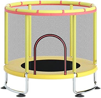 Colaxi Kids Trampoline com rede de gabinetes de segurança, trampolim de 4,6 pés para crianças pequenas e externas, presente