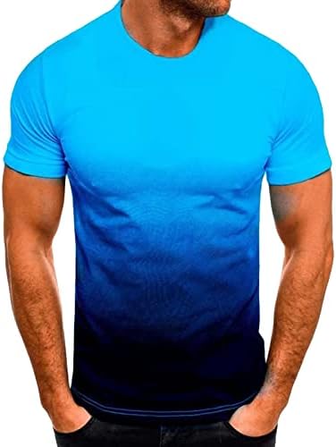 Camisas coloridas de gradiente 3D masculinas PLUSTEME