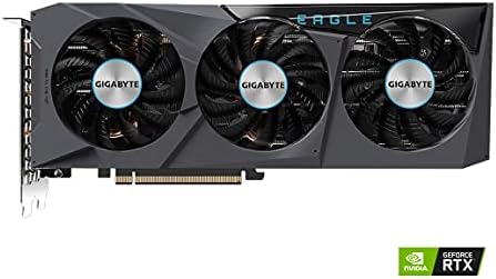 Gigabyte GeForce RTX 3070 CARTA DE GRAPHICS EAGLE 8G, 3X Fãs do Windforce, LHR, 8GB 256 bits GDDR6, GV-N3070EGLE-8GD REV2.0 PARTE