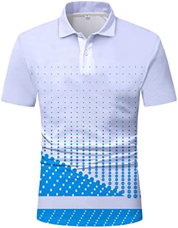 Camisetas de pólo masculinas rtrde masculinas estampadas de cor sólida casual, camiseta curta de manga curta