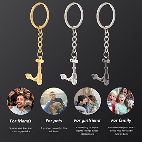 Veemoon Car Keys Keychain 6 PCs Scooter Keychain Kick Scooter Key Ring Scooter Scooter estátua Mini Scooter Decorativa Decoração