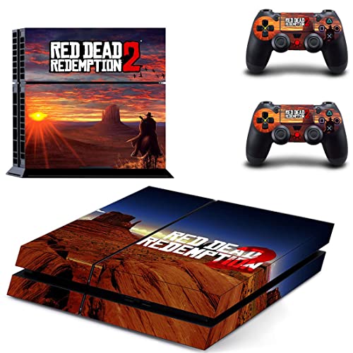Game Gred Deadf e Redemption PS4 ou PS5 Skin Skinper para PlayStation 4 ou 5 Console e 2 Controllers Decal Vinyl V8539
