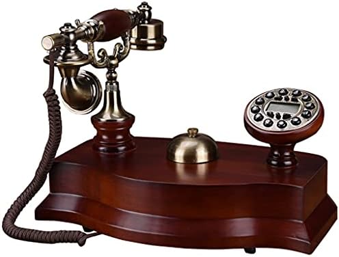 SDFGH Europeu Antique Telefone Líquido Líquido Soll Mold Telefone com identificação de chamadas, mostrador de botão,