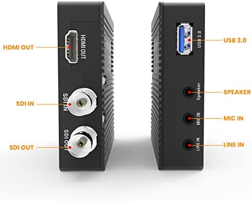 LK LING.KA LCC382 3G-SDI TO HDMI Converter 1080p60 SDI para USB3.0 Card com loop out e mixagem de áudio, SDI para UVC HD-SDI para