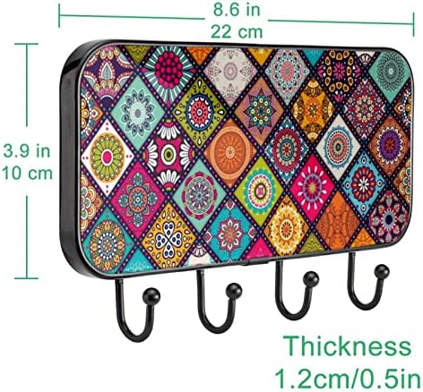 Lyetny Toalheiro Toalheiro Montado com Towel Rack Decoração de banheiro decoração de roupão de casaco Roupas de florestas Mandalas