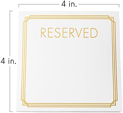 Sinais de tabela reservados 20 pacote | Cartões de barraca de mesa para casamentos, restaurantes, eventos