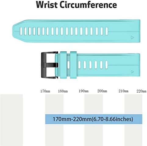 Ilazi 26 22 22 mm de faixa de vigilância para Garmin Fenix ​​7x ， Fenix ​​7 ， Fenix ​​7s Smart Watch Redunda Silicone