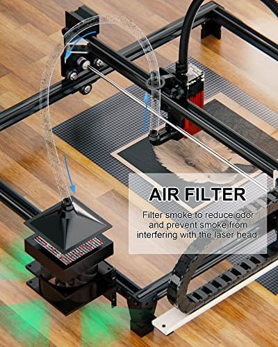Laserman FlyingBear, máquina de corte, gravador a laser com filtro de ar, purificador de ar, energia de 5,5w a laser, tela sensível