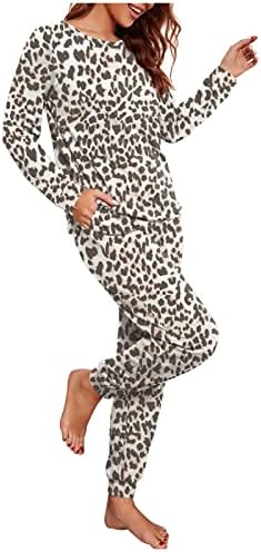 Pijama de pijama de roupas de sono Conjunto de mangas compridas