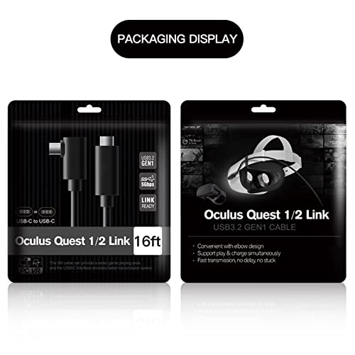 Premium 16ft Link Cable Fits for Oculus Quest, para Oculus Quest 2