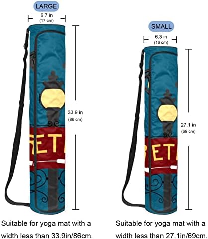 Bolsa de transportadora de tapete de ioga de paris com alça de ombro de ioga bolsa de ginástica