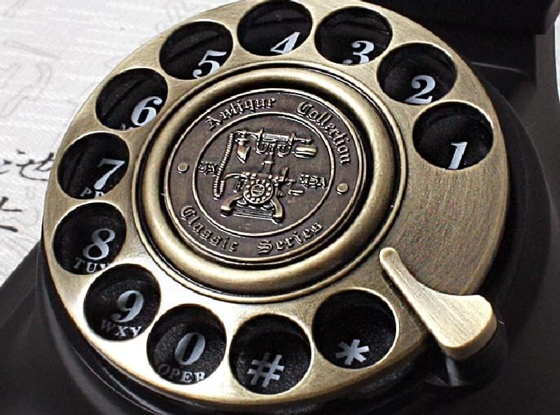 Dial rotativo Gretd/toques mecânicos/telefones metais vintage antigos europeus