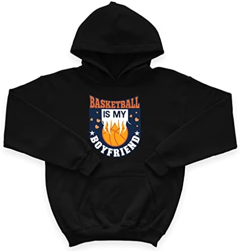 Basquete é o mole de lã de esponja dos meus filhos do meu namorado - Hoodie de Ball Kids - Hoodie gráfico para crianças