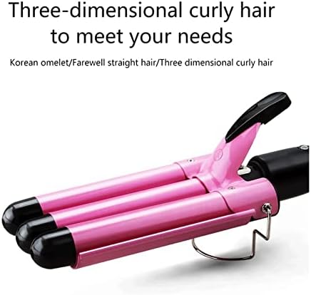 Vogue Hair Curling Iron Cerâmica Profissional Triple Triple Bairler Roll Roll Rollo