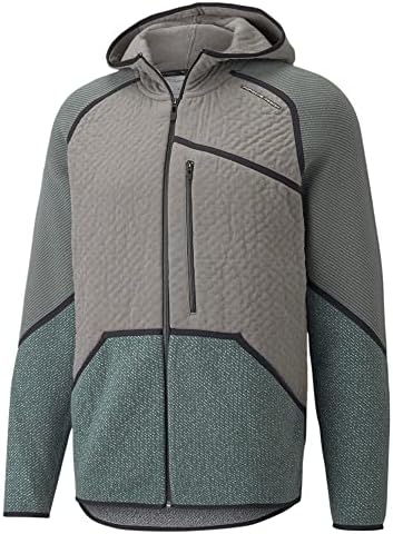 Puma Mens Porsche Design Evoknit Midlayer Jacket Casual Athletic Outerwear Casual - Gray