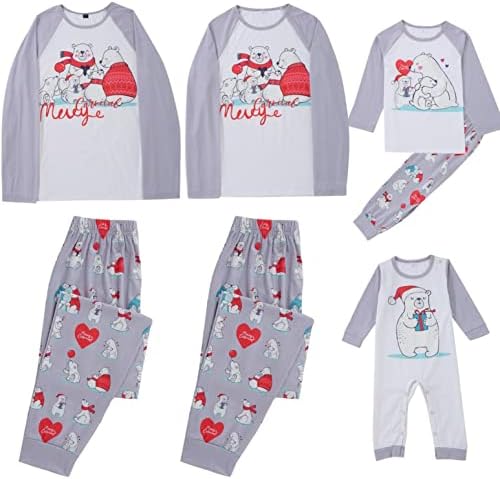 Família impressa em xadrez de Natal de Natal Pijama combinando pijama de manga longa para casa de manga longa PAJAMA