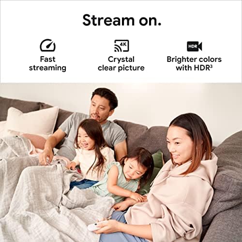 Chromecast com o Google TV - Streaming Stick Entertainment com pesquisa de voz - Assista a filmes, programas e TV ao vivo em