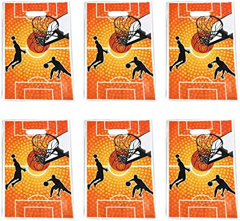 50 PCS Basketball tema Sacos de plástico/lembranças de lembranças/sacos de presente Sacos de festas Sacos de festas Decoração adequada