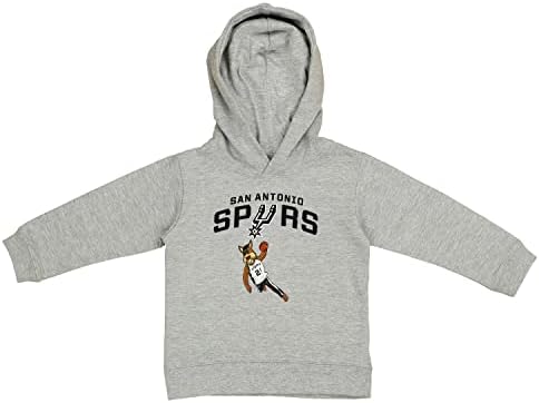 O exterior da NBA e a criança Heather Heather Gray Pullover Comodie, opções de equipe