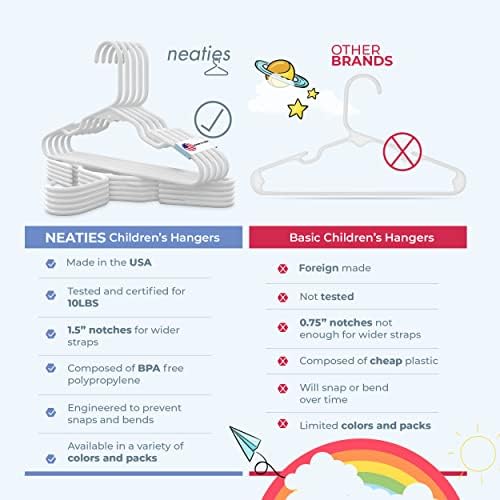 Cabides infantis dos EUA Madeiras de plástico-cabides infantis e bebês que não deslizam