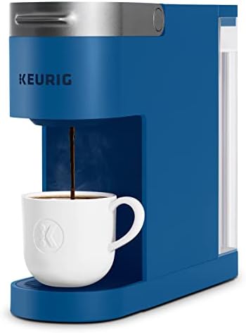 Keurig k-slim single sirt k-cup caut cafether, com controles simples de botão e tecnologia multistristream, crepúsculo azul