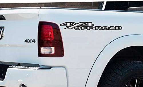 2 x bandeira americana 4x4 3D Decalques de vinil de caminhão off-road se encaixam em Dodge Ram 1500 2500 3500