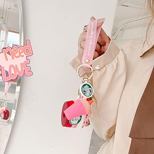 ZBDLXMD Compatível com o caso AirPods 3, CARAÇÃO DE CARAÇÃO 3D CARAÇÃO 3D Kawaii Função de 3ª geração, projetou o Keychain de