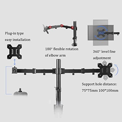 Monitor de computador Lcydmj Braços ergonômicos Monitor de computador Stand Stand DUAL RECELA DE SREATA DUAL