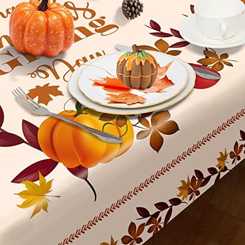 Suncharm Ação de Graças ou outono Tonelel de mesa descartável 3pcs - Tanta de outono Pão de outono colheita de outono folhas de folhas