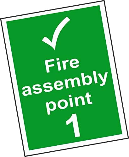 Adesivo - Aviso - 10x Ponto de assembléia de incêndio 1 Sign 40x30cm- Decal