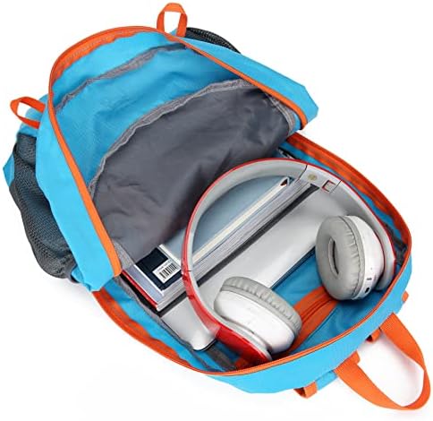 Mochila dobrável Daypack para viagens para o pacote leve do dia de acampamento, bolsa de ombro de férias, bolsa casual de mochilas