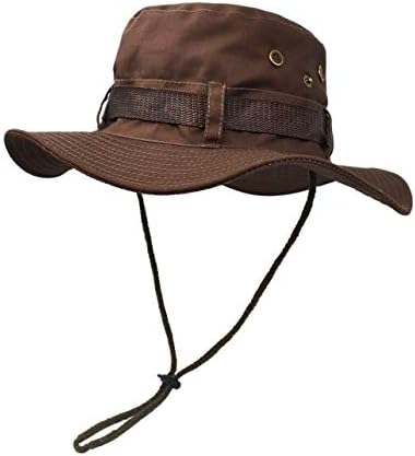Chapéu de proteção ao ar livre, largo solar, combate clássico de combate de combate, estilo arbusta da selva do arbustos para caçar acampamentos de caça à pesca