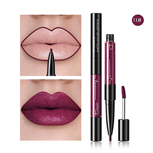 Limsky individualista dupla de ponta dupla lipliner lipliner impermeabilizador lápis stick lápis 16 colorido pérolas de