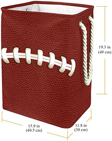 Rugby Ball Texture Sport Sacos de armazenamento de cesta de lavander