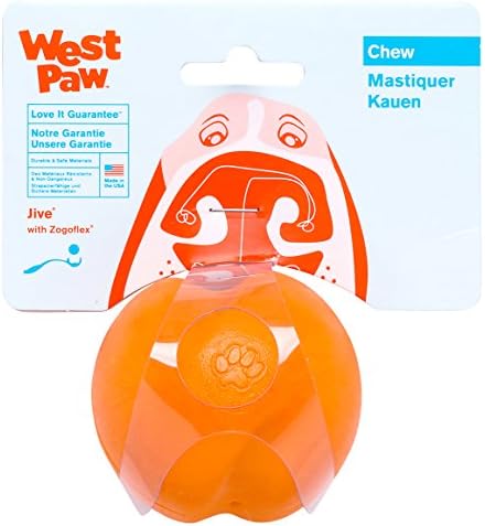 West Paw Zogoflex Jive Ball Dog Chew Toy-brinquedos saltitantes para cães, busca, captura, mastigar, brincar-bolas flutuantes