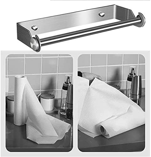 Dijiamu Kitchen Roll Suport Free Standing Standing Stainless Roll Paper Towel Sport Punch sem toalha sem towel parede de parede