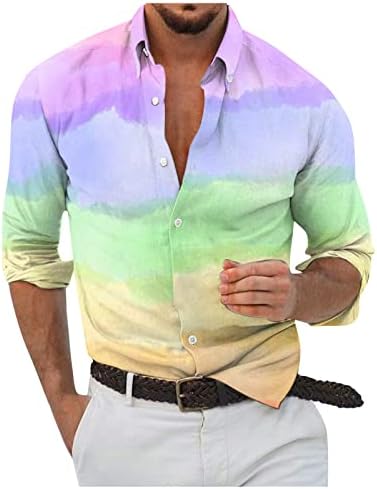 Camisa de trabalho para homens, designer Spring Summer Summer Masculino Casual 3D Halloween Impressão Hawaii Blouse