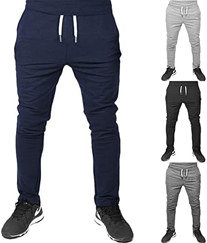 Homens mans fits joggers calças de moletom exercícios de ginástica cônica calças de moda de moda de moda esportiva