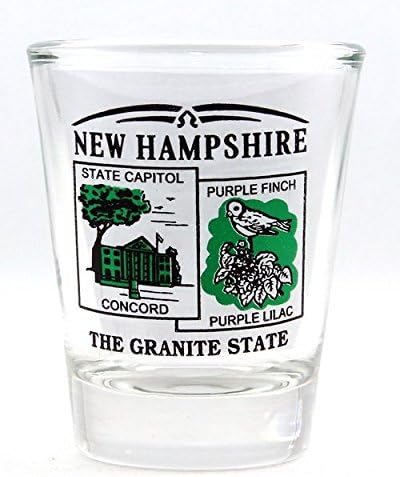 New Hampshire State Cenário Verde New Shot Glass