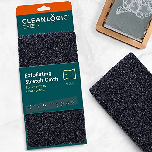 Homens CleanLogic esfoliando pano de lavagem esticada, cores variadas,