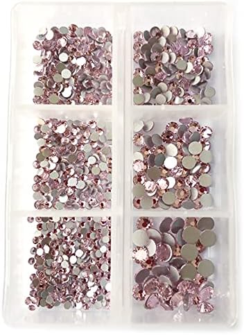 Pacote de caixa Crytsals Tipos de cor strass de unhas de unhas Cristais de tamanho multi-tamanho de tamanho grande Art 3D decoração jóia