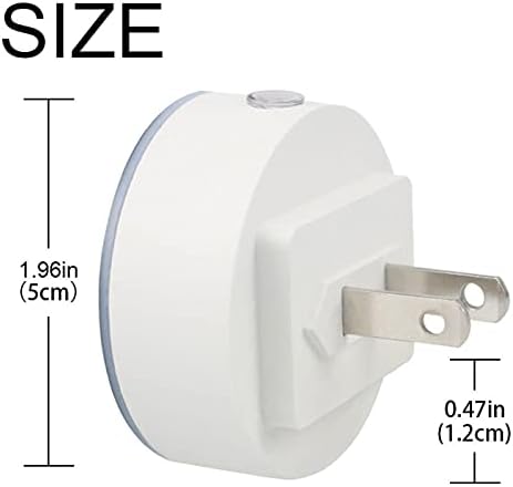 2 Pacote de plug-in Nightlight LED Night Light com sensor do anoitecer para o amanhecer para o quarto das crianças, viveiro,