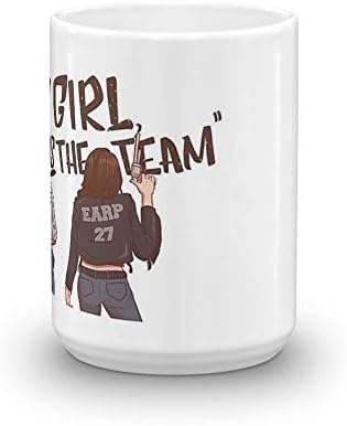 nós somos a equipe. A caneca de café cerâmica de 15 oz também faz uma ótima xícara de chá com sua mão C grande e fácil de segurar. Caneca de cerâmica fina de 15 oz com acabamento de esmalte impecável