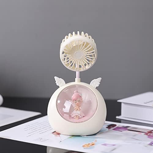 5Ki Night Night Light Small Fan Fan Personal Desktop Fan Night Light Mini Fan para Room Office Bedroom Camping