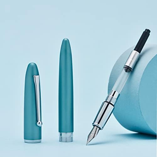 Lanxivi 620 metal sólido azul claro caneta pequena caneta bent bent bent