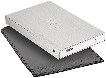BIPRA 250GB 250 GB 2.5 Tamanho do bolso do disco rígido externo Slim USB 3.0- cinza/prata - FAT32