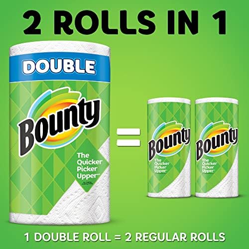 Bounty Select-a-Size Toalhas, rolos duplos, branco, 90 folhas por rolo, 12 contagem
